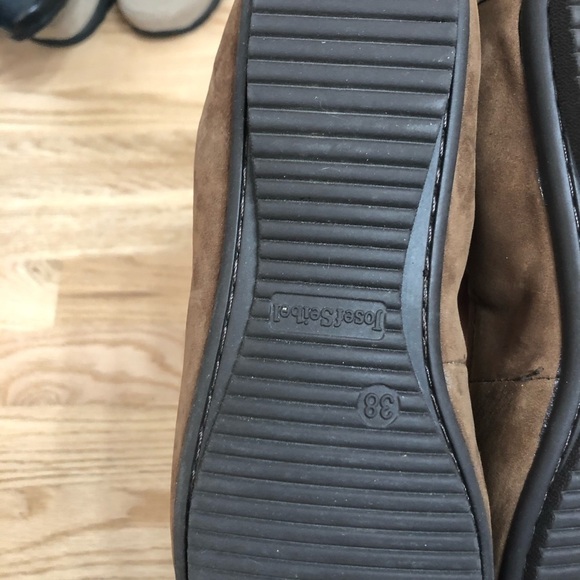 Josef Seibel Studded Toe Brown Leather Flats Sz 37 - Picture 7 of 7